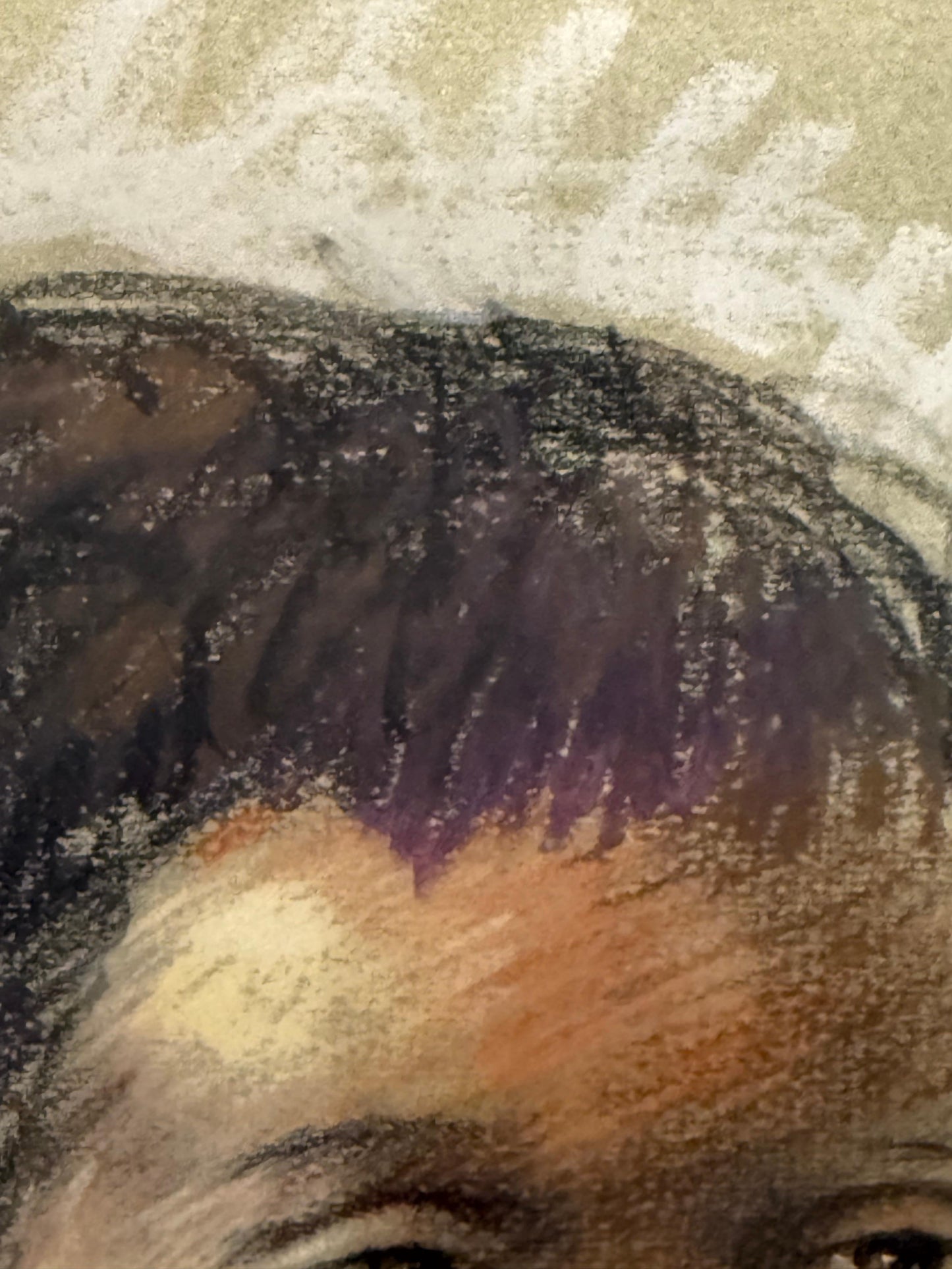 Pastel Portrait of a Boy, by French Artist Padilla