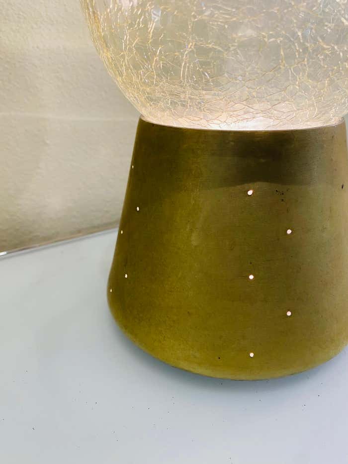 Small Crystal Ball Round Table Lamp