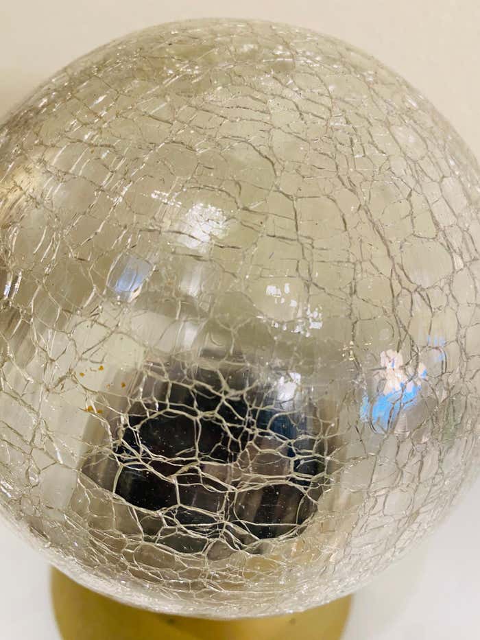 Small Crystal Ball Round Table Lamp