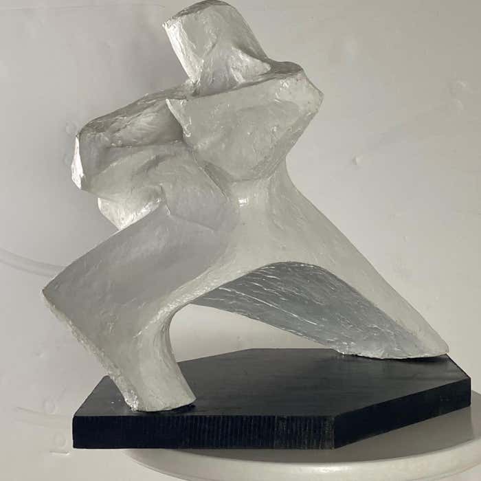 "Movement" White Composite Material by Joan Carl Strauss