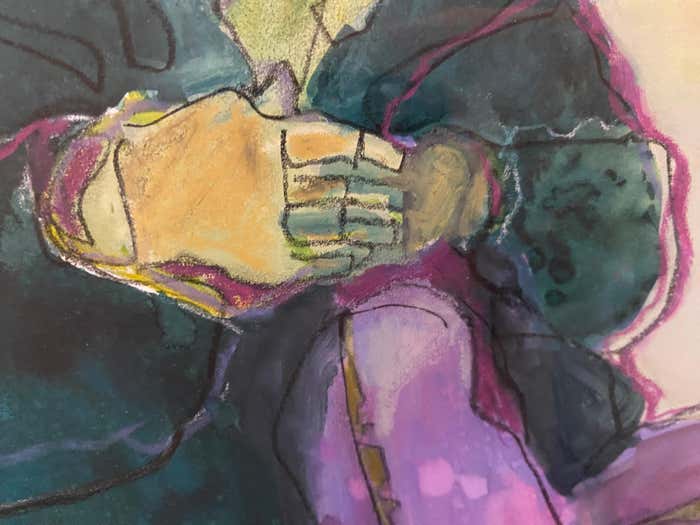 Portrait Watercolor by Judy Pike