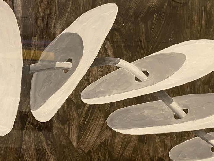 "Lined Circles" Geometric Abstract by Christopher Mark Brennan