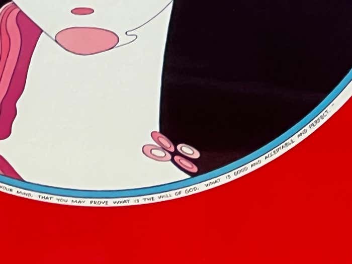 Matryoshka Portrait on a Red Background Lithograph by John Luke Eastman