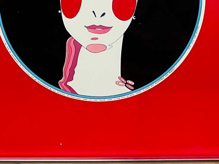 Matryoshka Portrait on a Red Background Lithograph by John Luke Eastman