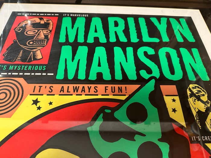 Marilyn Manson Punk Rock Concert Poster