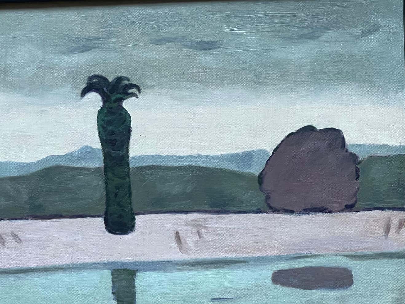 "Duck Lake" California Expressionist Oil Landscape by John Mitchell Martin