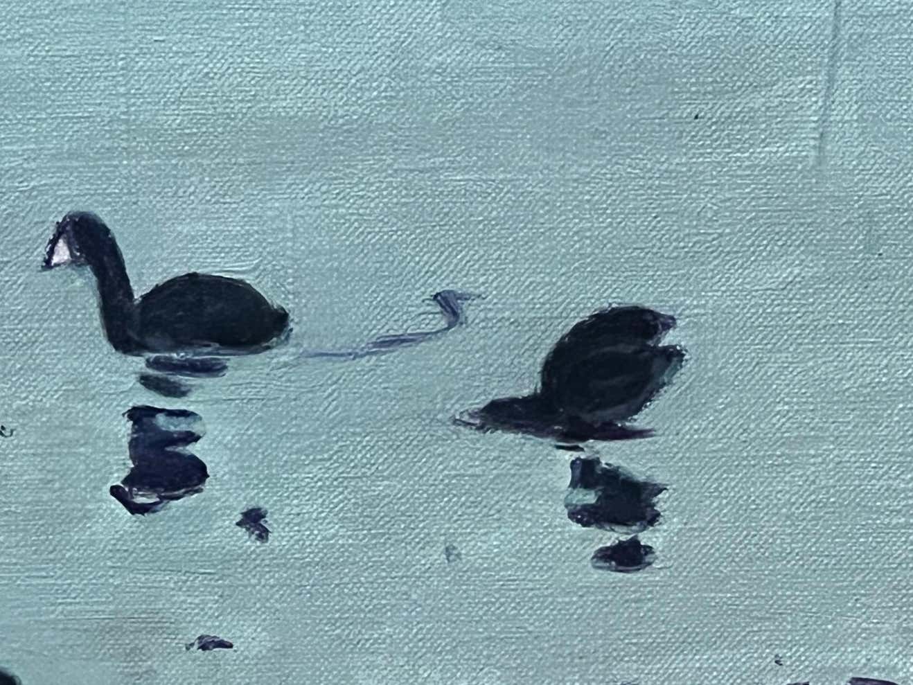 "Duck Lake" California Expressionist Oil Landscape by John Mitchell Martin