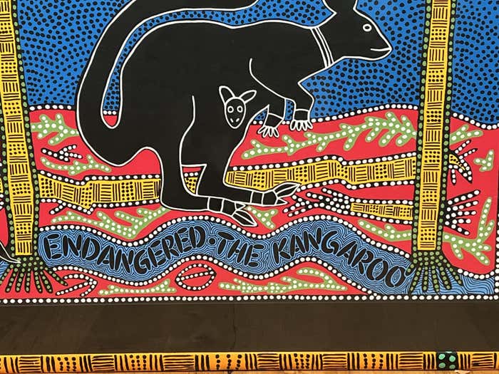 "Endangered The Kangaroo" Silkscreen Poster by Felice Regan