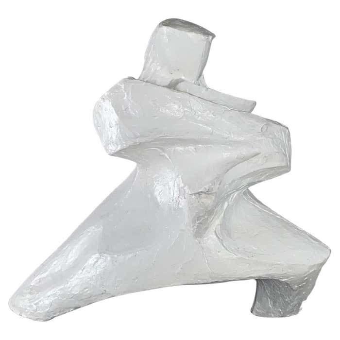 "Movement" White Composite Material by Joan Carl Strauss