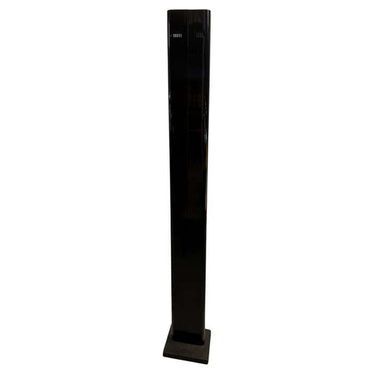 Italian Black Floor Tube Lamp by Gianfranco Frattini