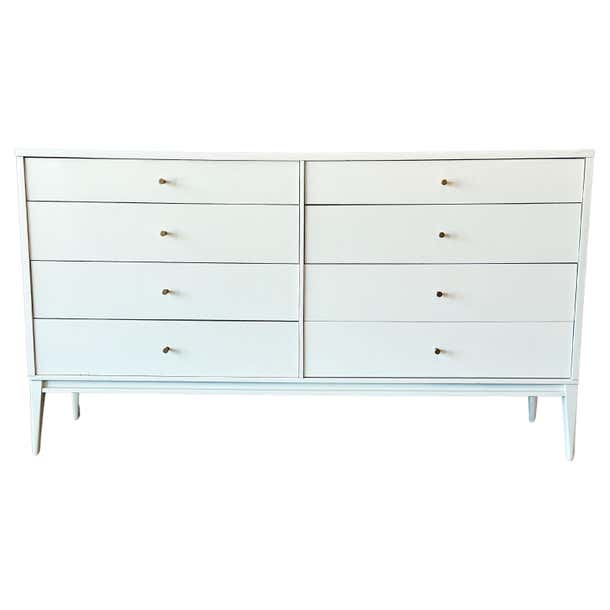 White Lacquered Paul McCobb Dresser