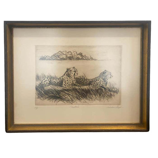 "Cheetah" Lithograph by Linda Lloyd