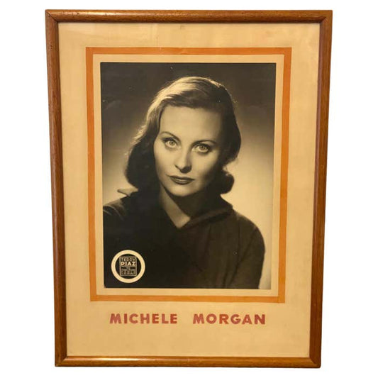 Vintage Photograph of Michele Morgan on Silver Paper by Teddy Piaz's