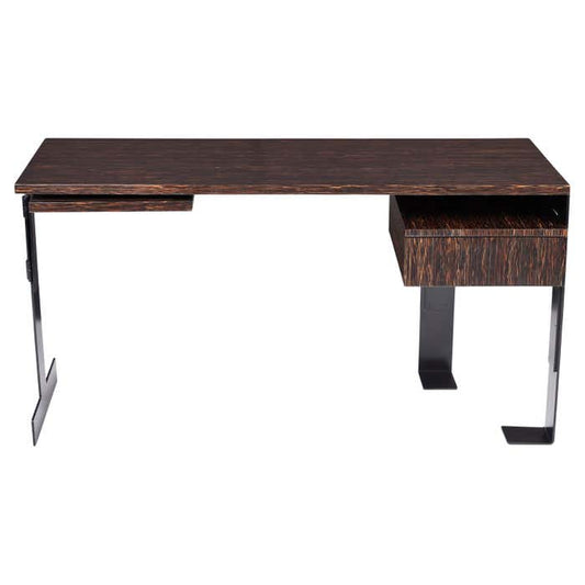 Modern Palmwood Desk in the style of Pierre Chareau