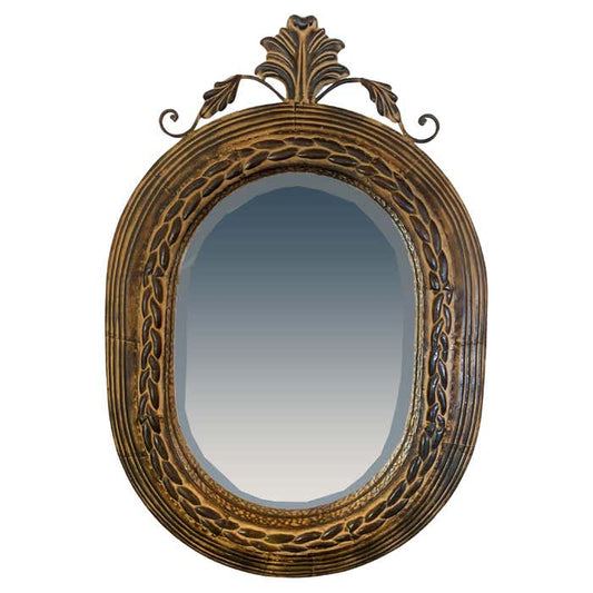 Baroque Revival Metal Frame Wall Mirror