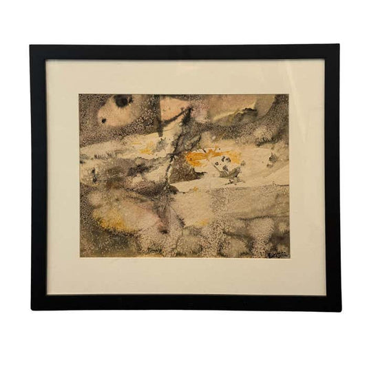 Earthy tone Abstract Watercolor by Keith Finch