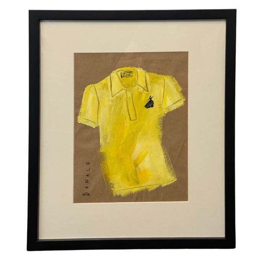 "Yellow Shirt" Pop-Art Watercolor by Donald Robertson/ Drawbertson