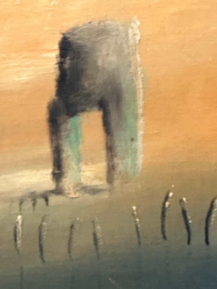 "Hope : Between Earth and Heaven" Surrealist Acrylic on Canvas by Eugene Hawkins