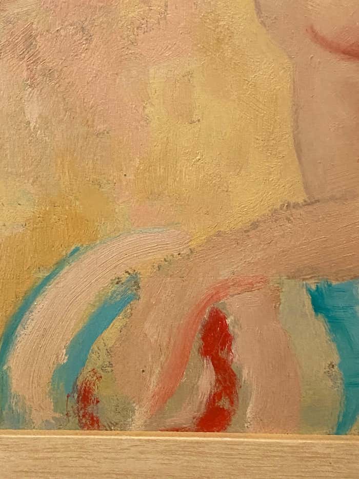Buckley McGurrin "Nude at the Beach" Oil on Board by Buckley MacGurrin