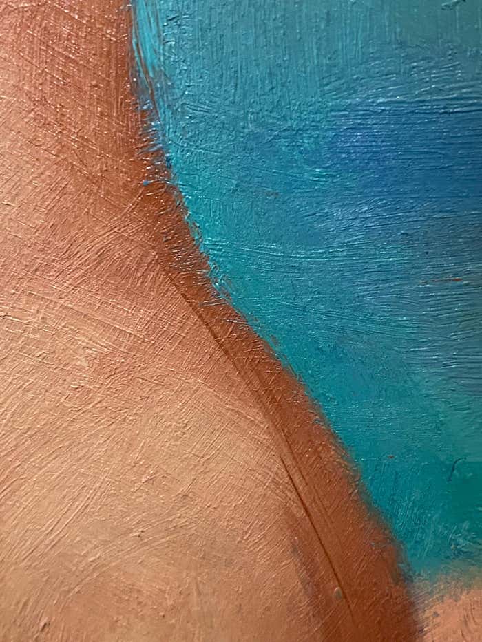 Buckley McGurrin "Nude at the Beach" Oil on Board by Buckley MacGurrin