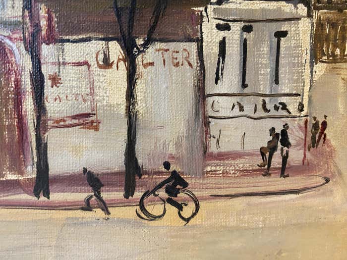 "Parigi" Post-impressionist Landscape of Paris by Mario Cortellia