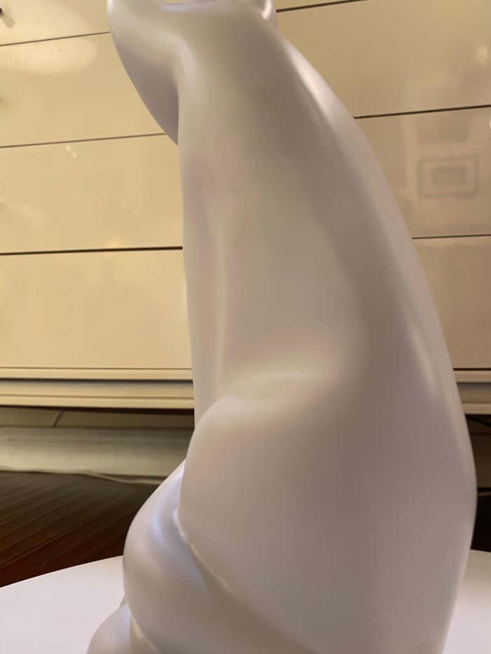 "The Essence of Yin" Mid Century Cat Sculpture by Li Yin
