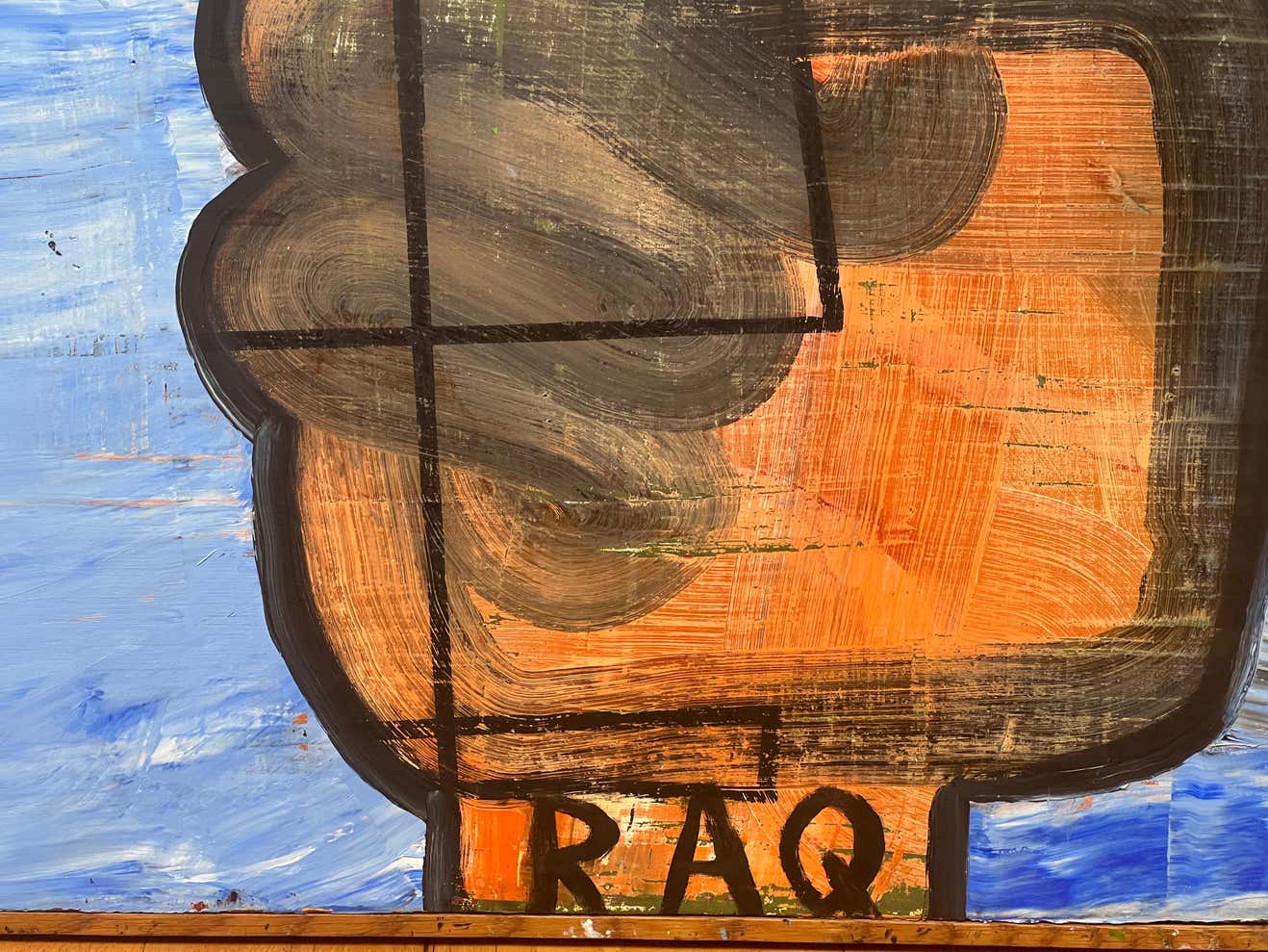 "Irak" Oil Painting on Board by Doug Edge