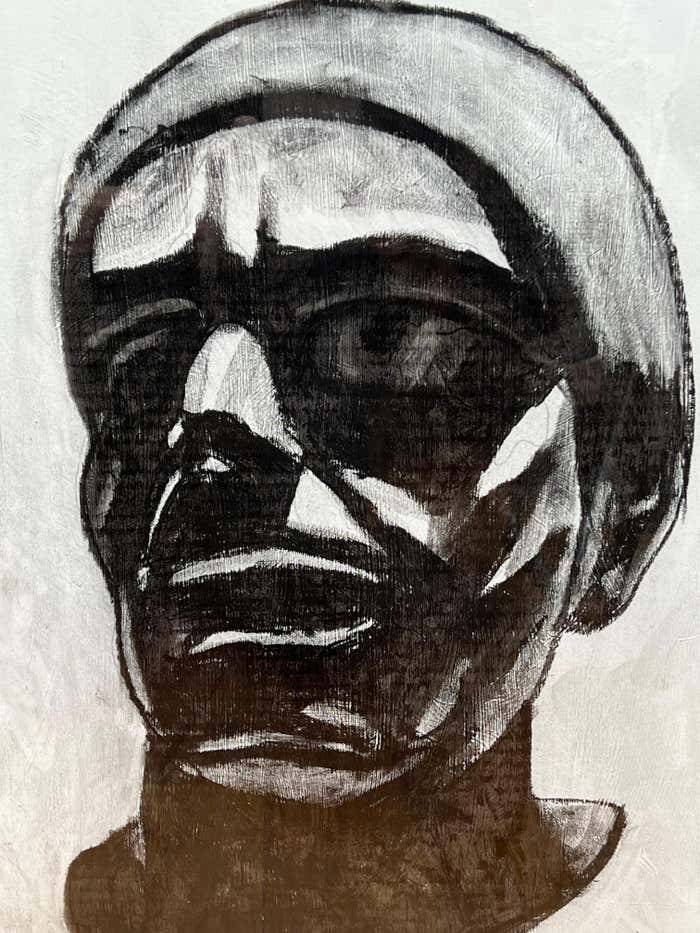 "Mesmerizing Twins" Black and White Drawing by Christopher Mark Brennan