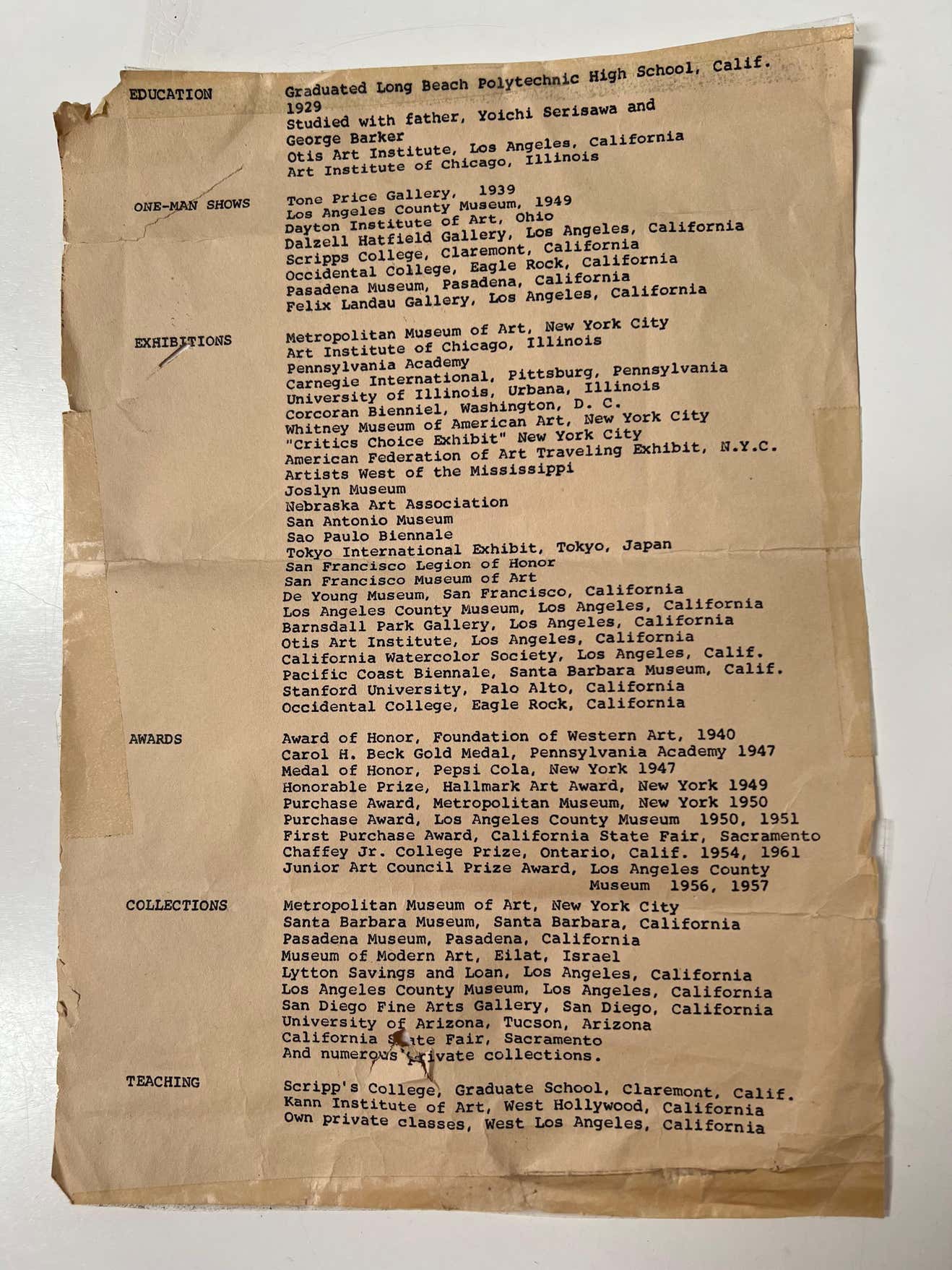 "Metamorphosis of Zan Biell" by Keisuke Serizawa, Signed