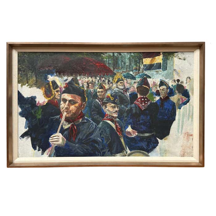 "Military Joy" - Oil Painting of Soldiers of the Kingdom of Croatia-Slavonia