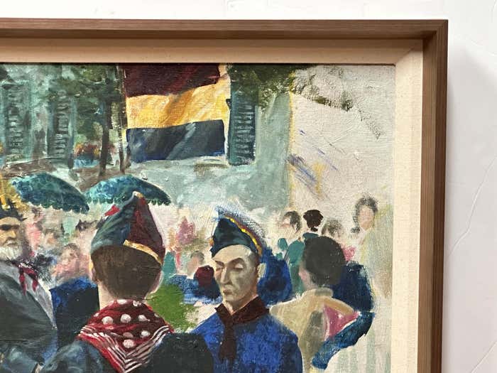 "Military Joy" - Oil Painting of Soldiers of the Kingdom of Croatia-Slavonia