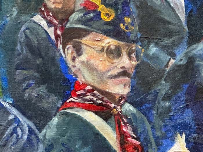 "Military Joy" - Oil Painting of Soldiers of the Kingdom of Croatia-Slavonia