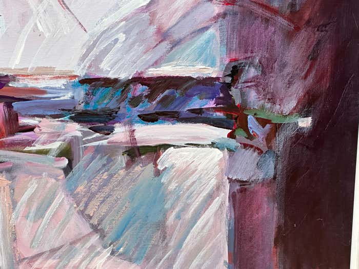 "My Two Windows" Oil Painting on Canvas by Wesley Johnson