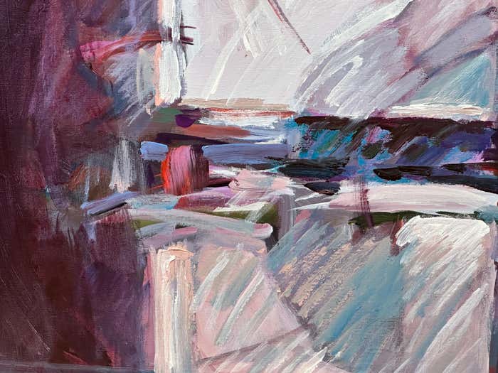 "My Two Windows" Oil Painting on Canvas by Wesley Johnson