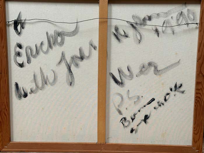 "My Two Windows" Oil Painting on Canvas by Wesley Johnson