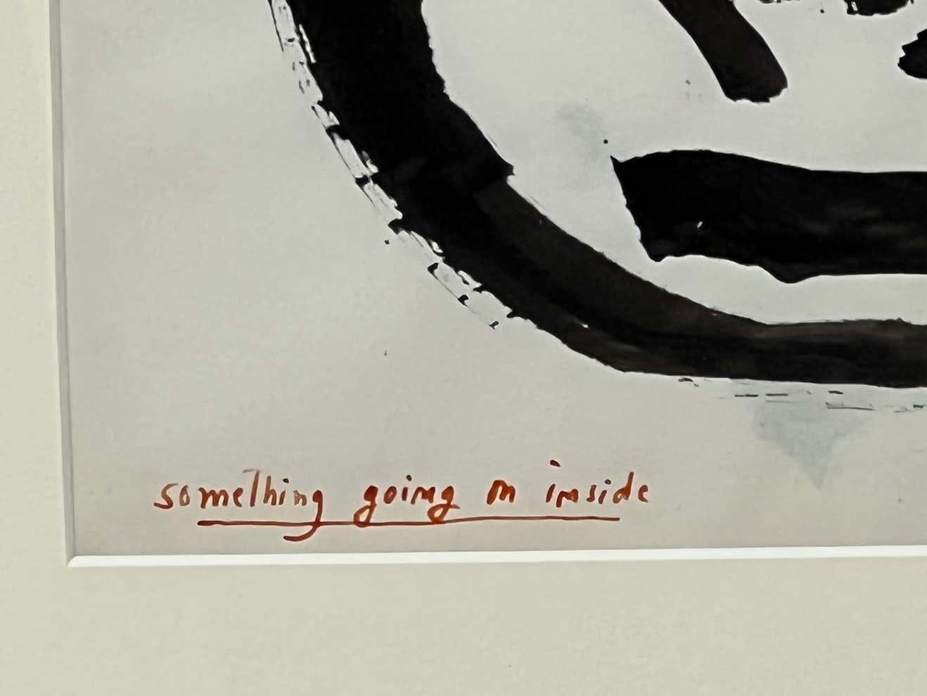 "Something Going on Inside" Drawing by Amalia Schulthess - 1958
