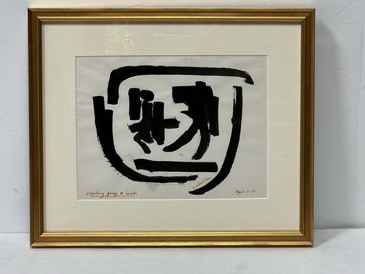 "Something Going on Inside" Drawing by Amalia Schulthess - 1958