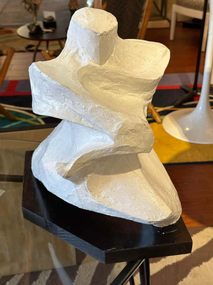 "Movement" White Composite Material by Joan Carl Strauss