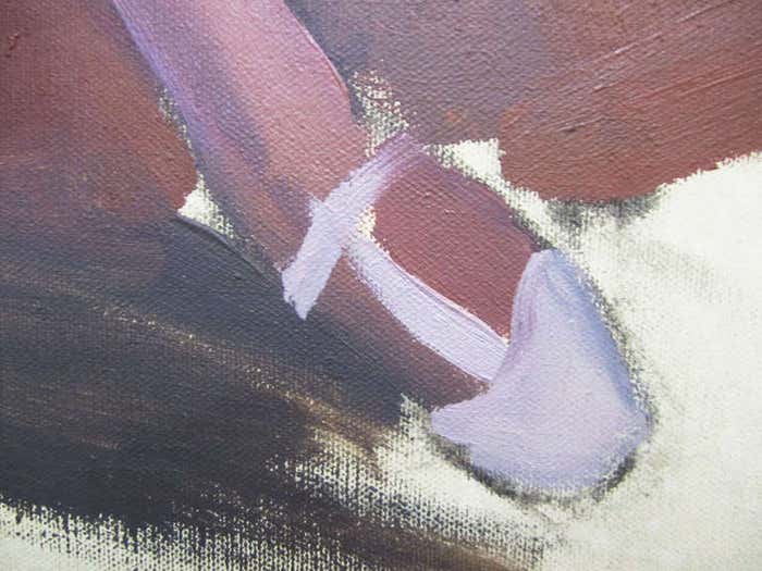 Unfinished Portrait of a Young Lady in Violet, circa 1940s