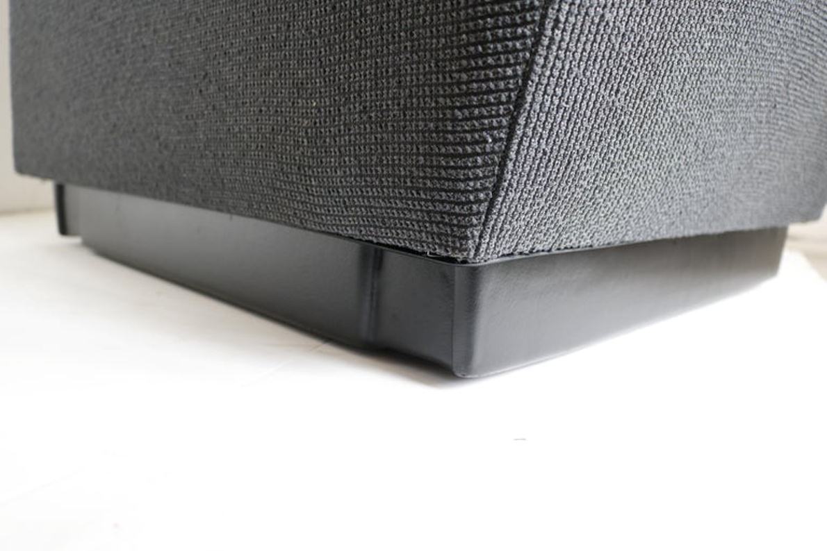 French 1970s Slipper Chair in Charcoal Gray