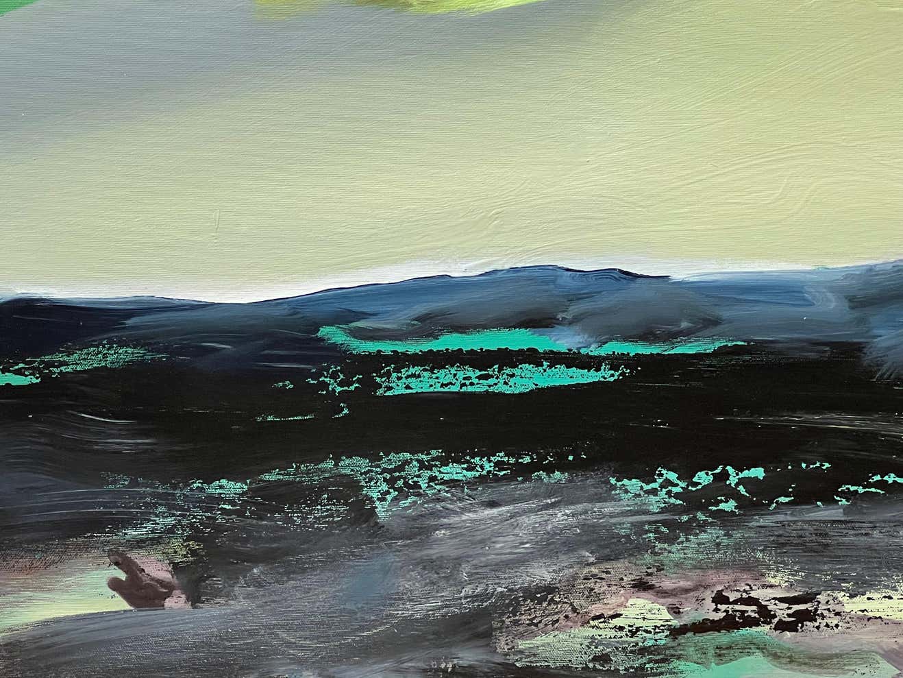 "Yellow Sky" Oil on Canvas by Jerome Gastaldi #2