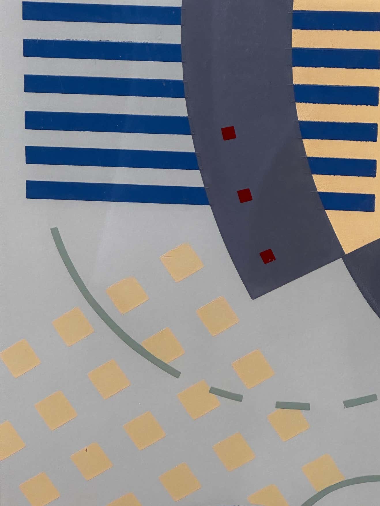 "Shapes of der Strand" Hard Edge Lithograph