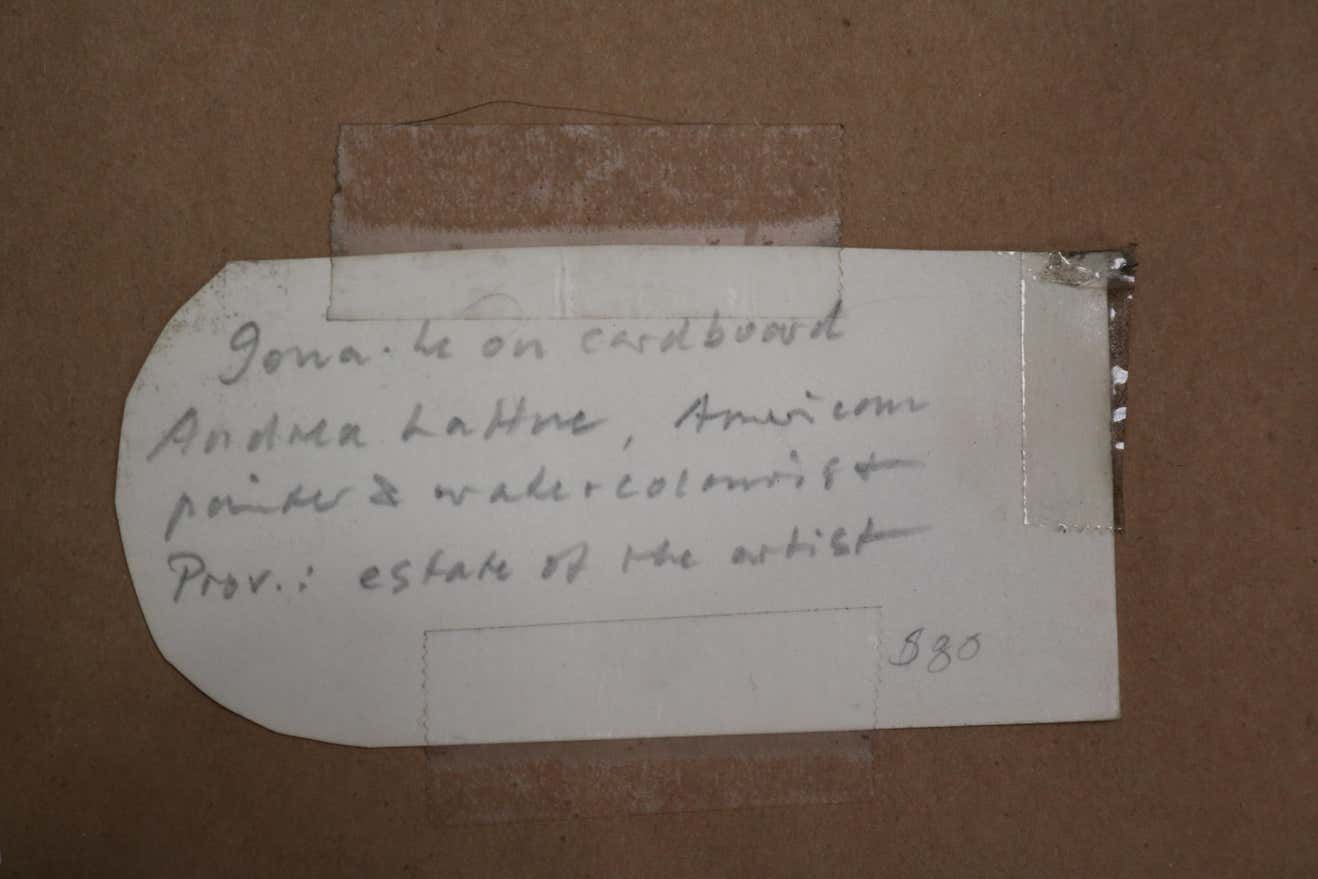 Little Black and Purple Impressionist Style Watercolor by Andrea LaHue