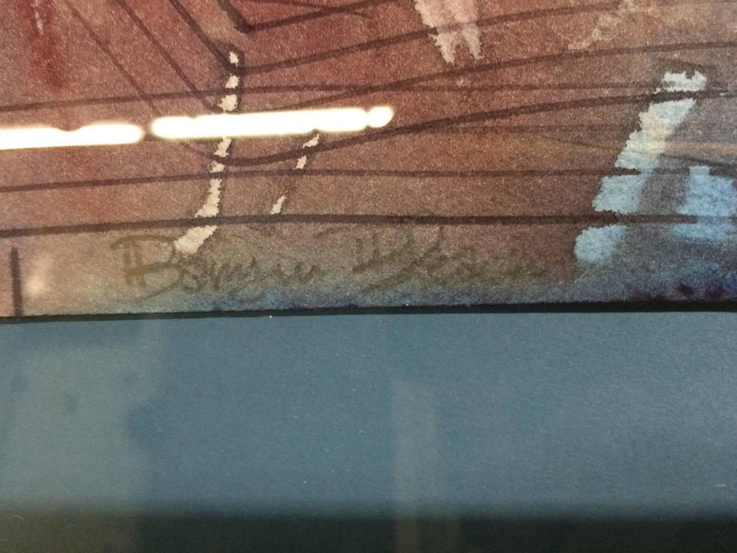 Rythmic Abstract Watercolor by Barry Bleach #2