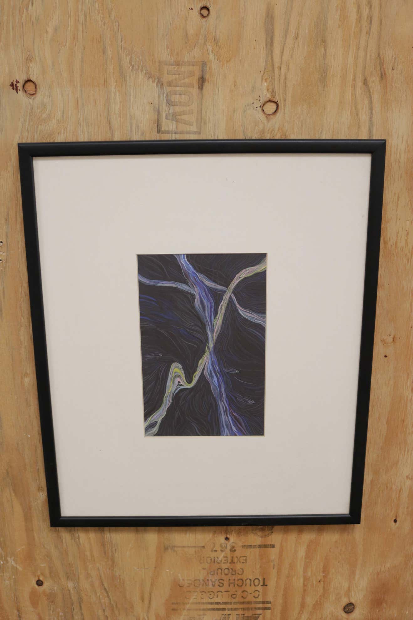 Little Black and Purple Impressionist Style Watercolor by Andrea LaHue