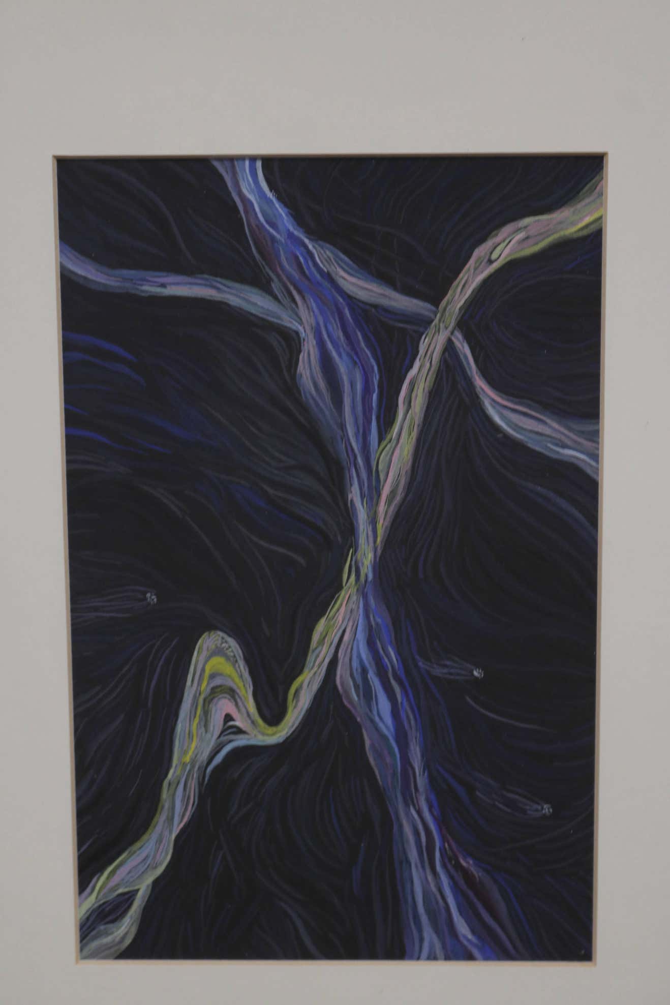 Little Black and Purple Impressionist Style Watercolor by Andrea LaHue