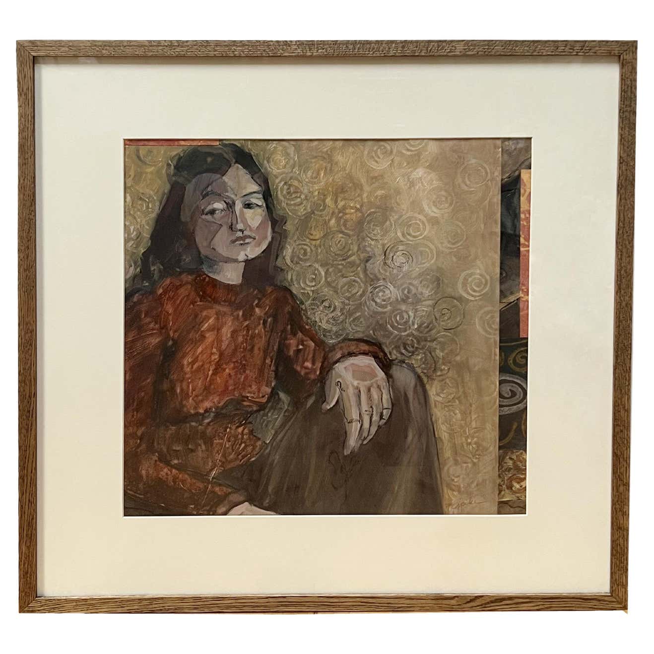 Mixed Media Impressionist Portrait #2 by Judy Pike