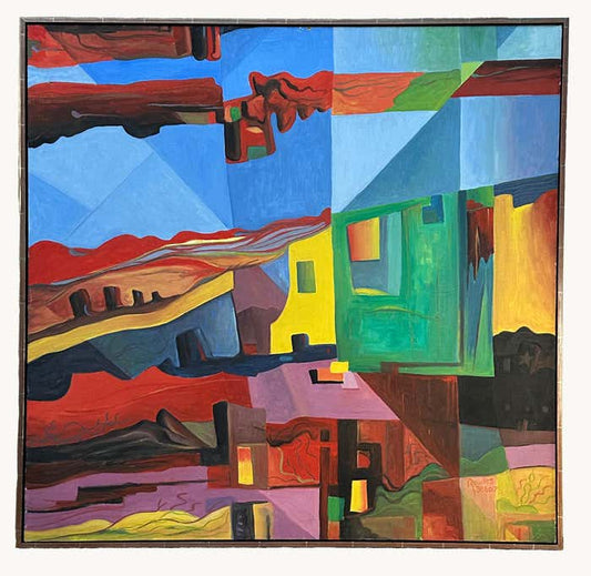 Colorful Square Abstract by Leonard Lee Rowles