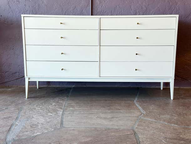 White Lacquered Paul McCobb Dresser