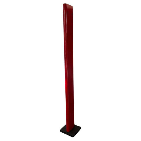 Italian Glossy Red Floor Lamp by Gianfranco Frattini